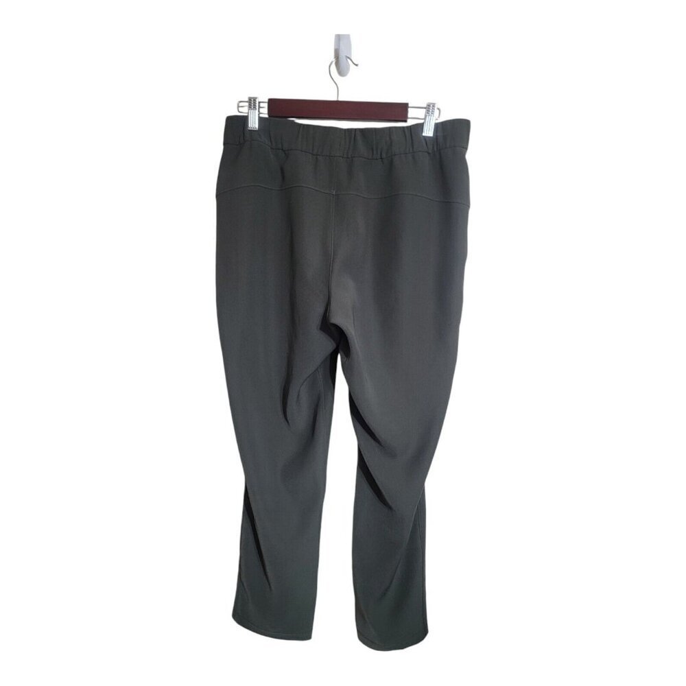 Lululemon Pants Women 8 Green On The Fly Wide Leg 7/8 Woven Casual Athleisure - Picture 2 of 9